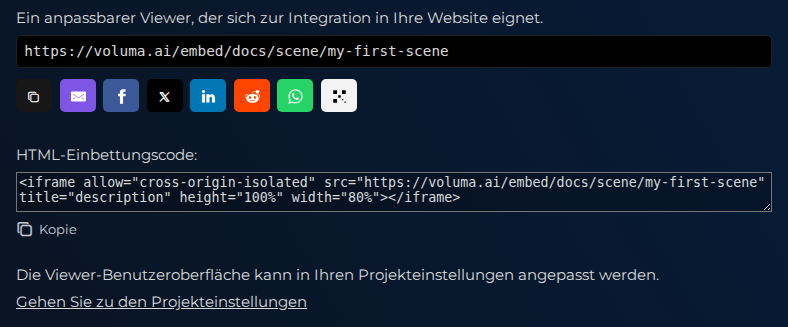 Benutzerdefinierter Viewer (Einbettung)
