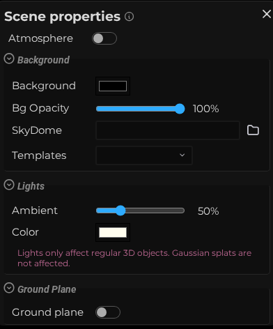 Scene Properties – Environment (LCC)