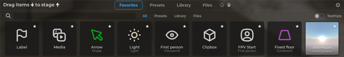 Asset Browser – Favorites (LCC)