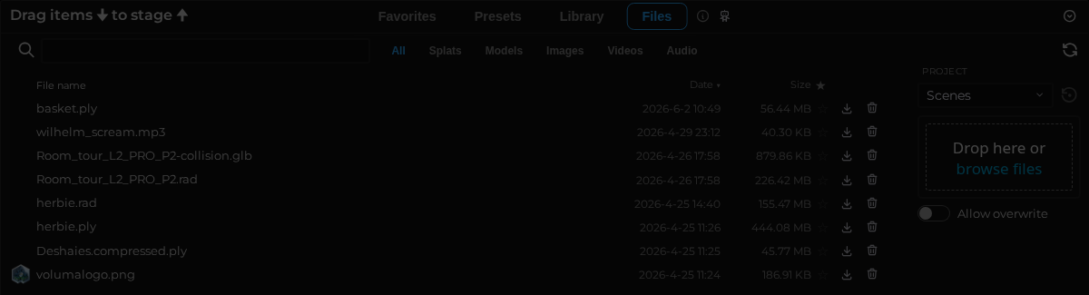 Asset Browser – Files