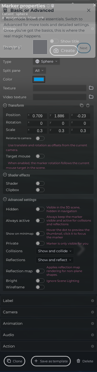 Marker Properties – Appearance