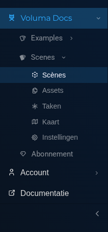 Manager-zijbalk