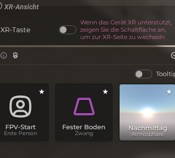 Szeneneigenschaften - XR (LCC)